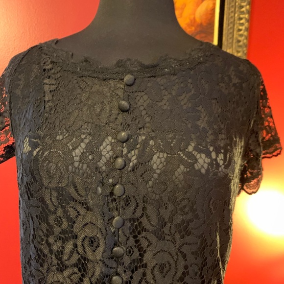 Oh Soo Sweet Black Lace Dress - Picture 3 of 16